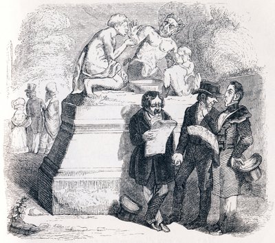 Satyren og den forbipasserende - Fabler af La Fontaine af Grandville