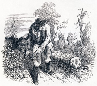 Tyveriet og æslet - fabler af La Fontaine af Grandville