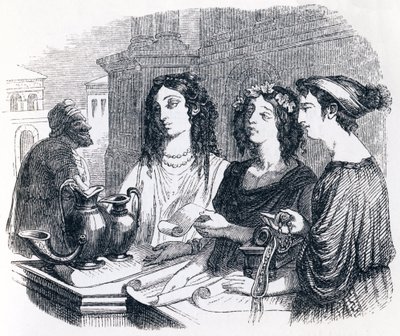 testamente forklaret af Aesop - Fabler af La Fontaine af Grandville
