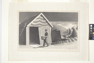 Frøtid og høst af Grant Wood