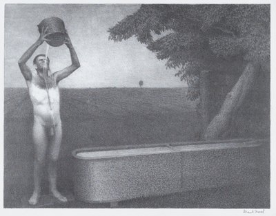 Sultry Night, 1939 af Grant Wood