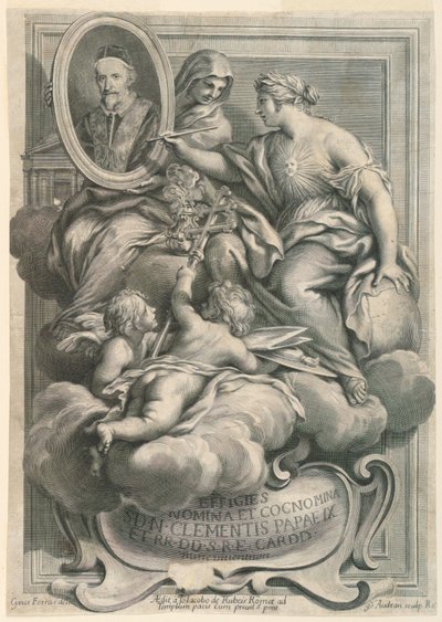 Figurnavne og kaldenavne på pave Clement IX af Gérard Audran