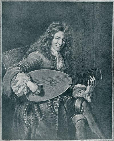 Charles Mouton, c1626-1710. Fransk lutenist og lutkomponist, 1909 af Gérard Edelinck