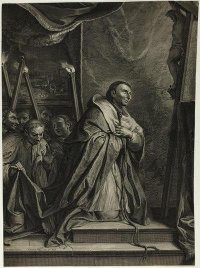Charles Borromeo af Gérard Edelinck