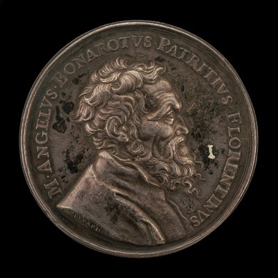 Michelangelo Buonarroti, 1475-1564, italiensk kunstner forside, 1673. af Gérard Léonard Hérard