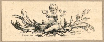 Halestykke, Putto med skovl af Gravelot