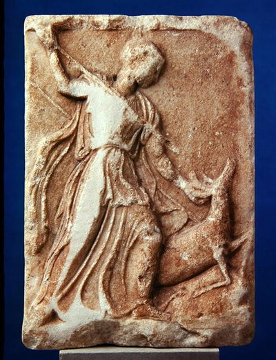 Artemis jagt, ca. 410 f.Kr. (marmor) af Greek