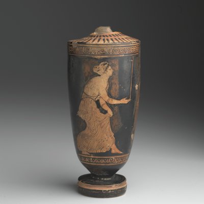 Attic Lekythos (glaseret lertøj) af Greek