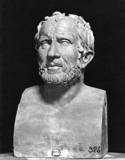 Buste af Zeno af Citium (ca. 335-c. 264 f.Kr.) af Greek