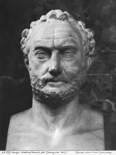 Herm af en mand, der siges at være Thukydides (marmor) af Greek