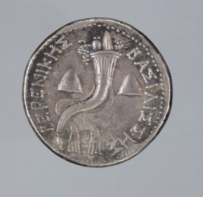 Sølvdidrakme af Berenice II (sølv) (se også 293751) af Greek