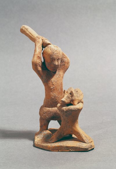 Slagteren (terracotta) af Greek