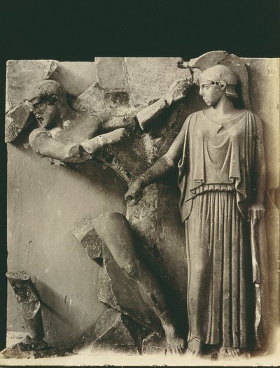 The Labours of Hercules, metope fra Zeus-templet i Olympia, ca. 470-457 f.Kr. (marmor) af Greek