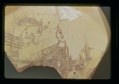 Digenis Akritas og Dragon (keramik) af Greek School