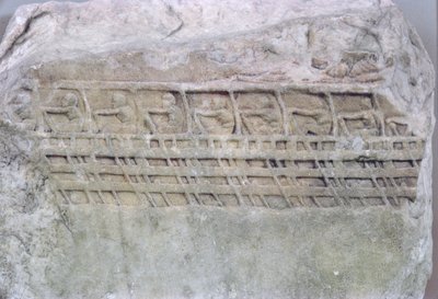 Relief af en Trireme af Greek School