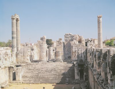 Den store trappe i Apollontemplet, ca. 336 f.Kr af Greek School