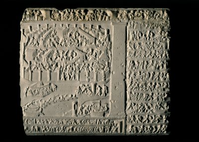 GRÆSK KUNST: Den trojanske krig. Tabula Iliaca med relieffer af den trojanske cyklus, ledsaget af... af Greek School