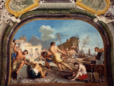 Fundament af Pesaro, detalje af Gregorio Lazzarini