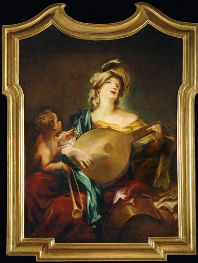 Allegory of Music (maleri på lærred) af Gregorio de Ferrari