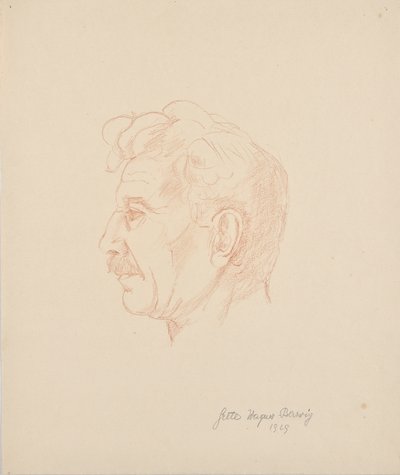 Portræt af Franz Barwig den Ældre af Grete Wagner Barwig