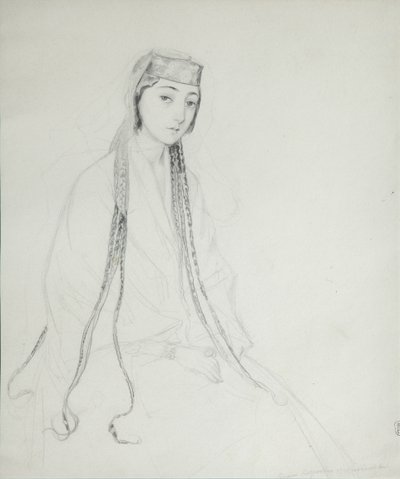 Portræt af prinsesse Maria Maiko Orbeliani 1818-1849, 1840-1842 af Grigori Grigorevich Gagarin