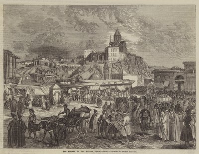 Bazarens plads, Tiflis af Grigori Grigorevich Gagarin