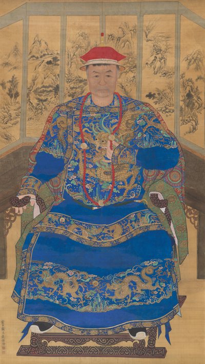 Portræt af en manchu-prins af Gu Jianlong