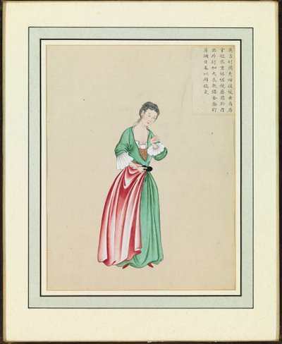 Portræt af en udlænding, c.1765 af Guanpeng Ding