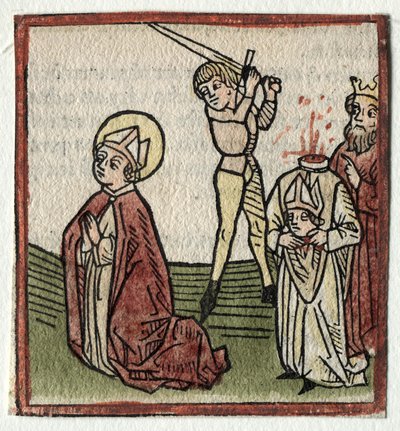 Sts. Theonestus og Albanus; eller St. Louis. Pancrace af Günther Zainer