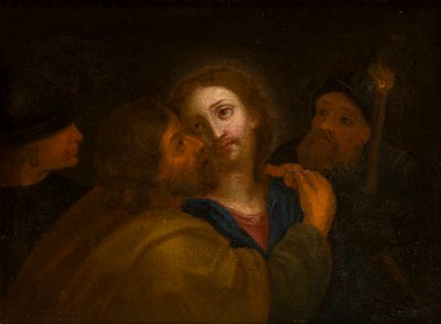 Forræderi mod Kristus, ca. 1610-66 (olie på lærred) af Guercino
