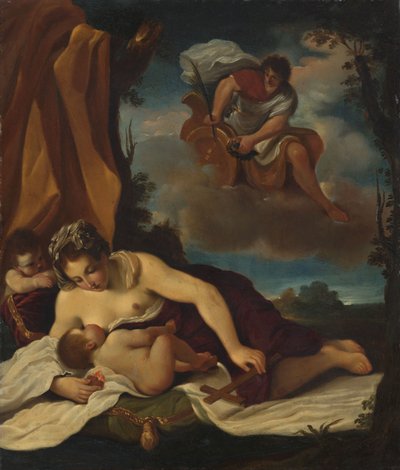 Caritas af Guercino (1591-1666)