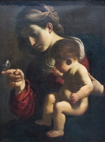 Spurvens Madonna af Guercino (1591-1666)