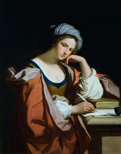 Persisk sibylle, af Felice Giani (1758-1823), olie på lærred af Guercino