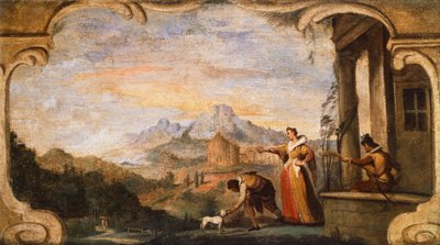 The Return of Ulysses, af Giovanni Francesco Barbieri, kendt som Guercino (1591-1666). af Guercino