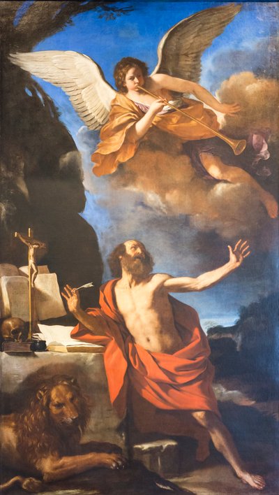 Vision af Sankt Jerome af Guercino (1591-1666)