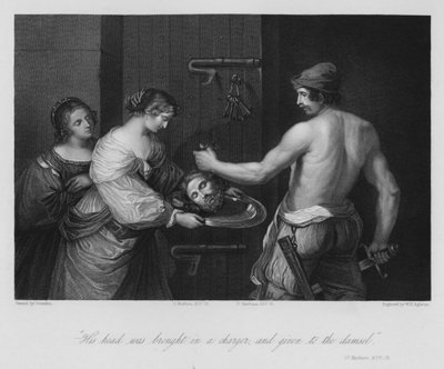 Johannes Døberens død, St. Matthæus XIV af Guercino
