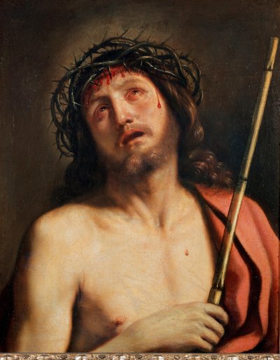 Ecce Homo-maleri af Giovanni Francesco Barbieri Guerchin dit Il Guercino (1591-1666) 1618 omkring Rom, Galleria Corsini af Guercino