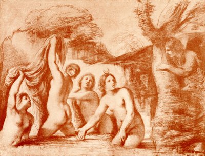 Diana og Actaeon af Guercino