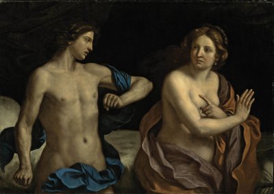 Guercino - Amnon og Tamar af Guercino
