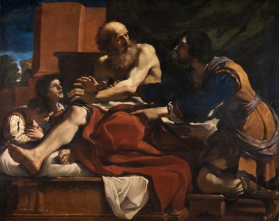 Jakob velsigner Josefs sønner af Guercino