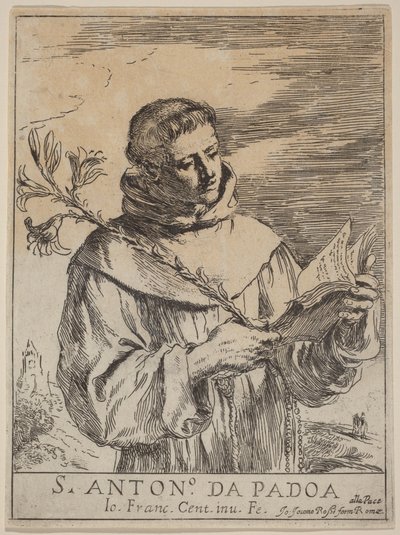 Sankt Antonius af Padova af Guercino