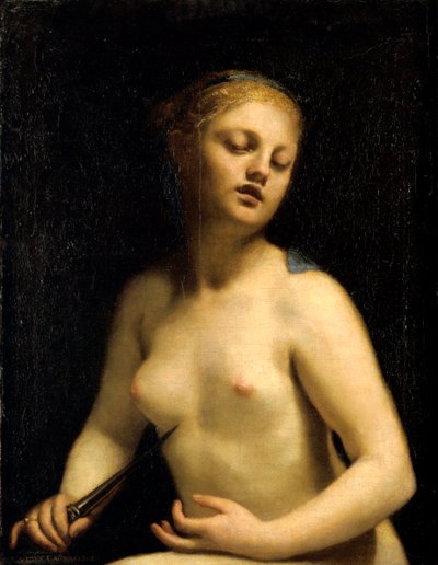 Lucretias død, 1600-tallet af Guido Cagnacci