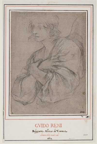 En engel med korslagte arme af Guido Reni