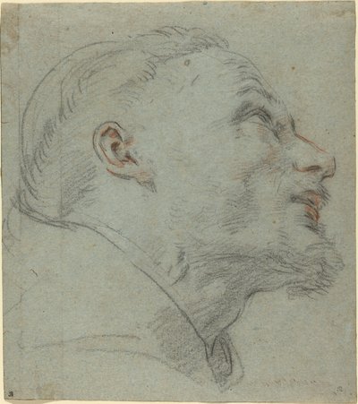 Hoved af Saint Francis af Guido Reni