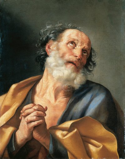 Italien, Portræt af Sankt Peter, der græder af Guido Reni