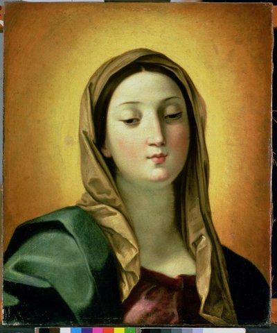 Madonna (olie på lærred) af Guido Reni