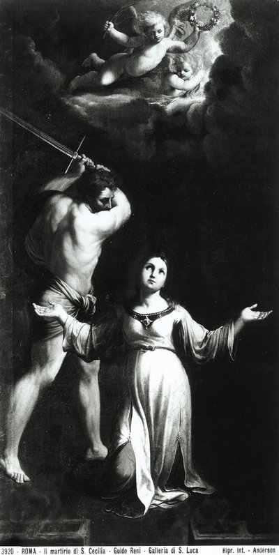 Sankt Cecilias martyrdød, ca. 1603 af Guido Reni