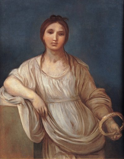 Portræt af en pige med en krone af Guido Reni
