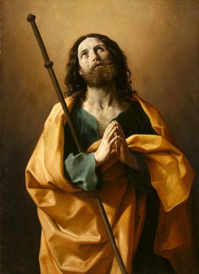 Saint James the Greater, ca. 1636-38 (olie på lærred) af Guido Reni