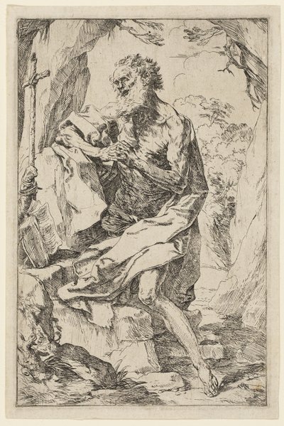 Sankt Jerome af Guido Reni